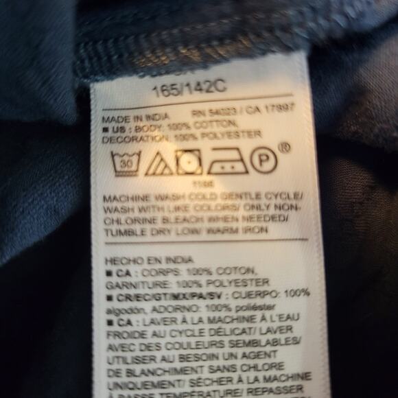 Old Navy 100% Cotton Blue Crochet Bodice Fit & Flare Maxi Dress Women's Plus 3X - Picture 11 of 11